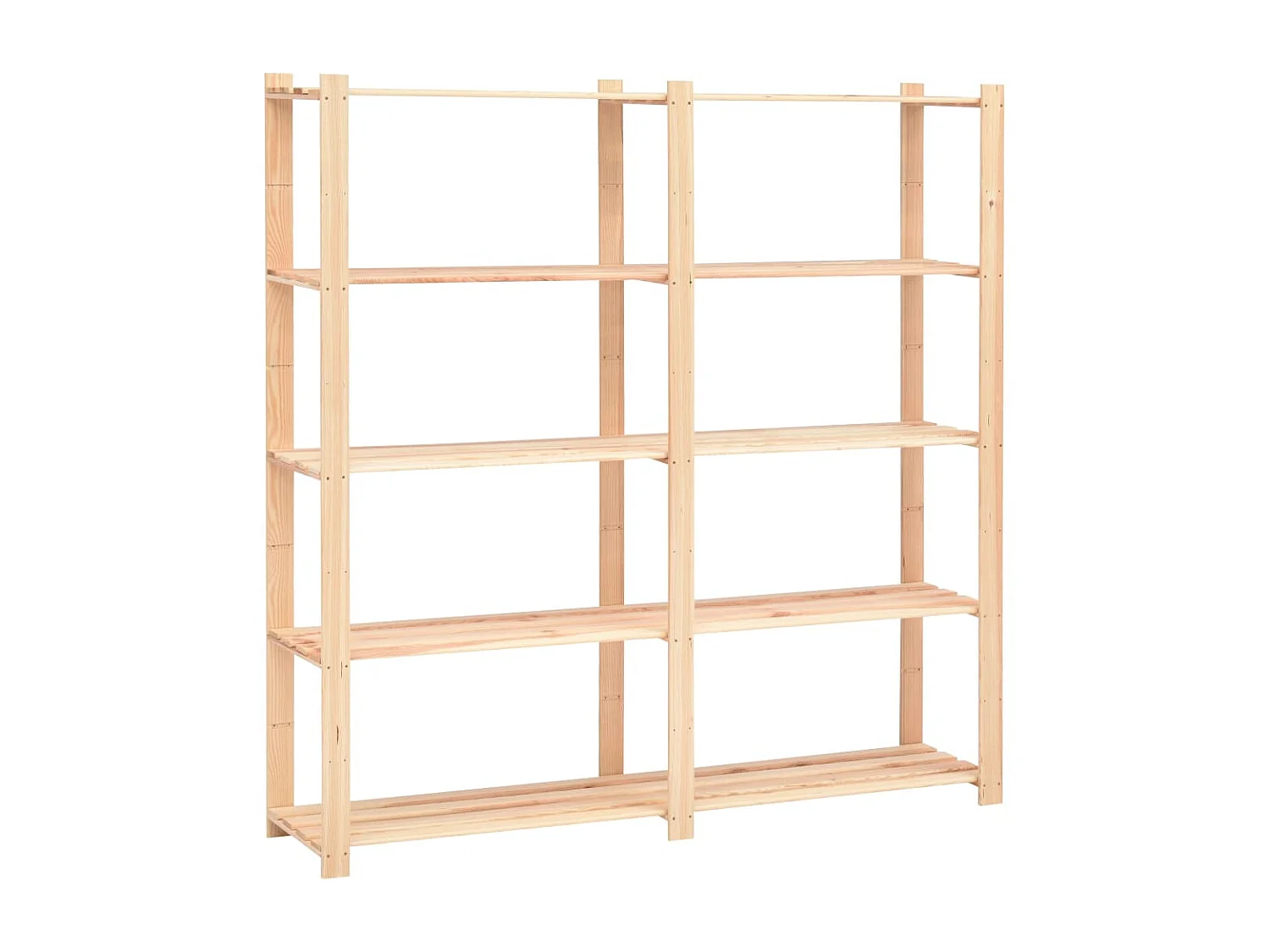 Opbergrek 5-laags 170x38x170 cm massief grenenhout 500 kg NL323553