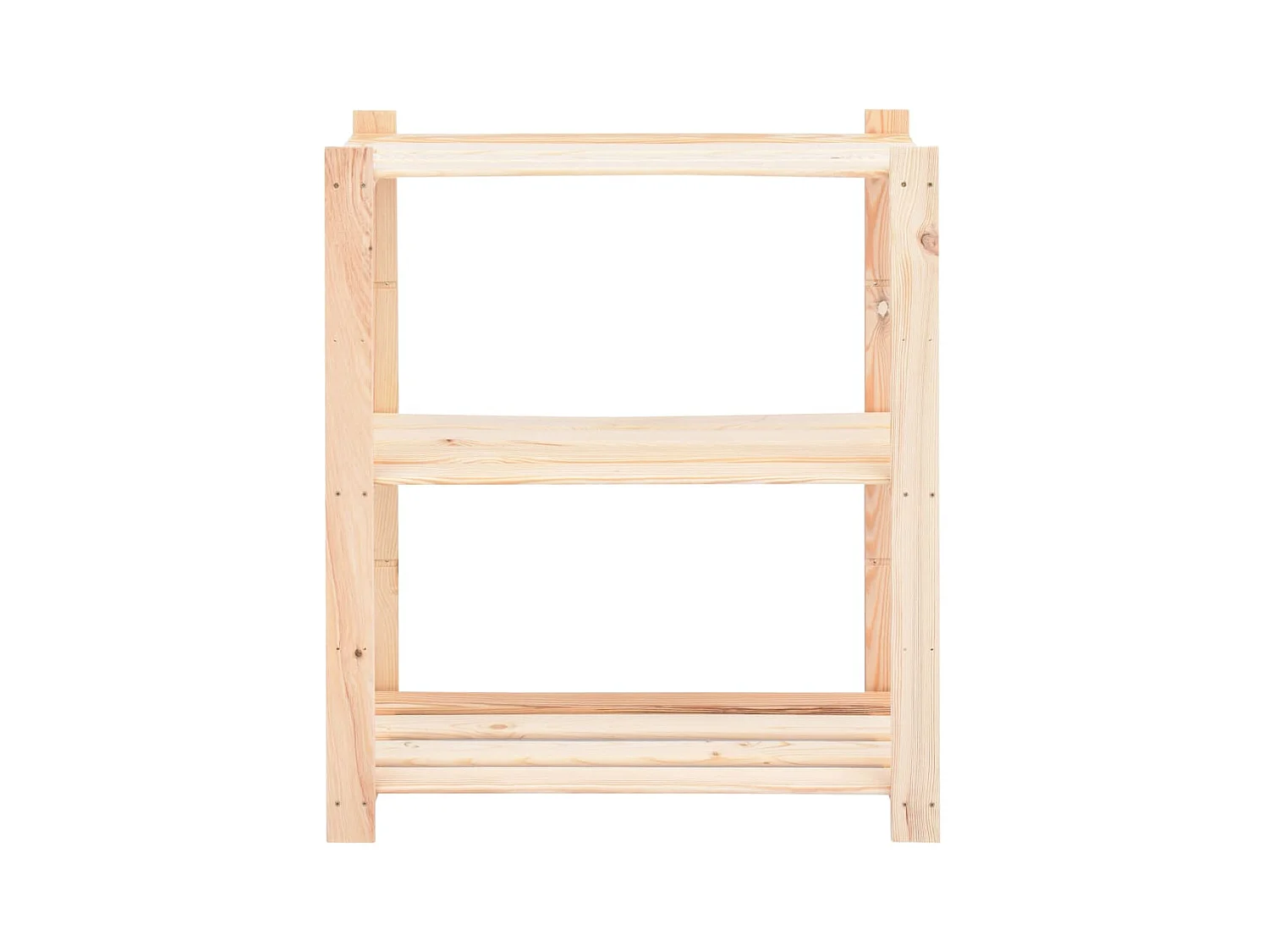 Estantería 3 niveles 2 unidades madera pino maciza 150 kg ES668149