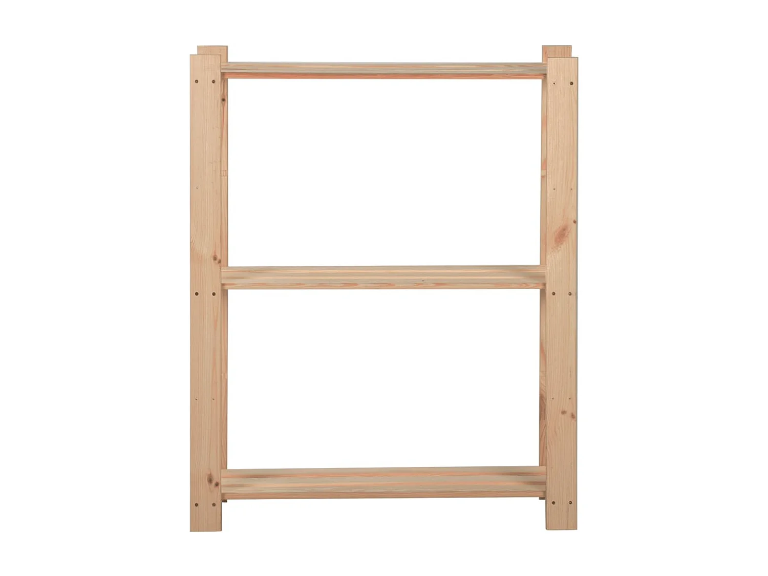 Étagère de stockage 3 niveaux 60x28,5x90 cm Bois de pin massif OFR54279 BonneVie Meuble