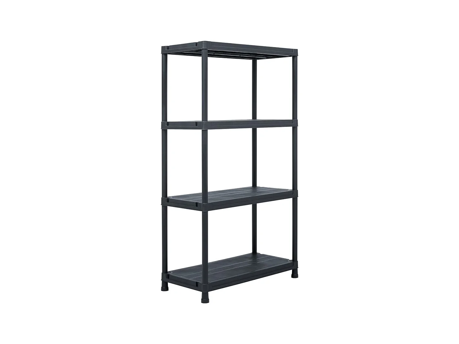 Étagère de rangement Noir 100 kg 60x30x138 cm Plastique OFR97186 BonneVie Meuble