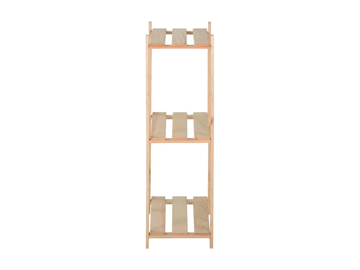 Étagère de stockage 3 niveaux 80x28,5x90 cm Bois de pin massif OFR91386 BonneVie Meuble