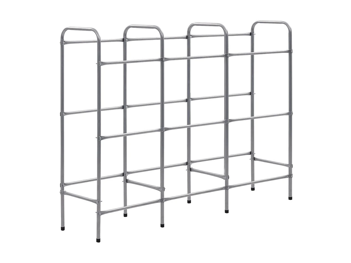 Estantería almacenaje para 9 cajas acero plateado 145x33x116 cm ES963189