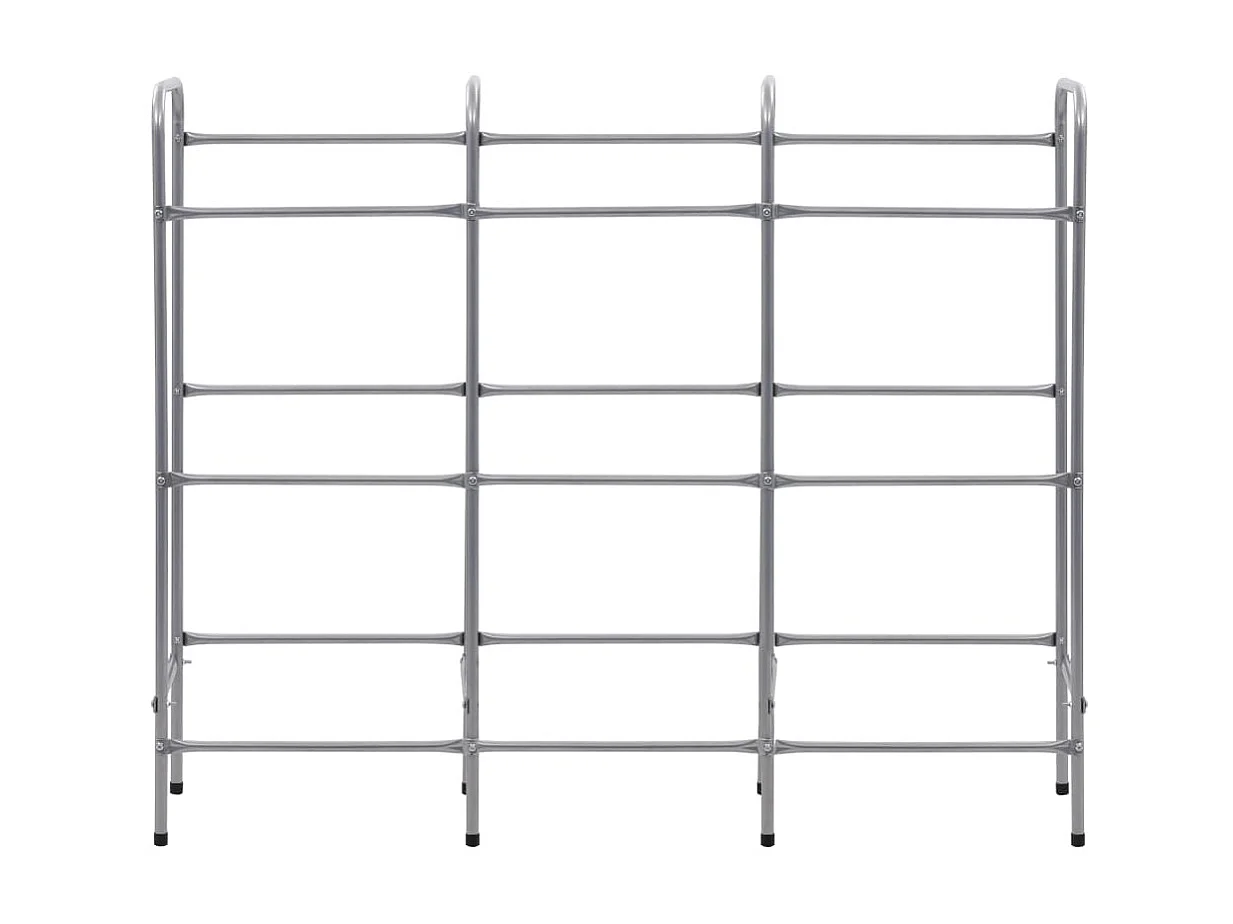 Estantería almacenaje para 9 cajas acero plateado 145x33x116 cm ES963189