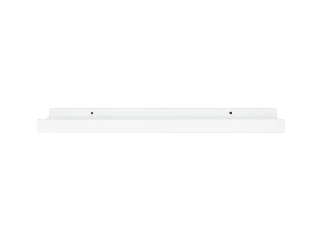 Étagères à rebord pour cadre photo 2 pcs Blanc 40x9x3 cm MDF OFR56053 BonneVie Meuble