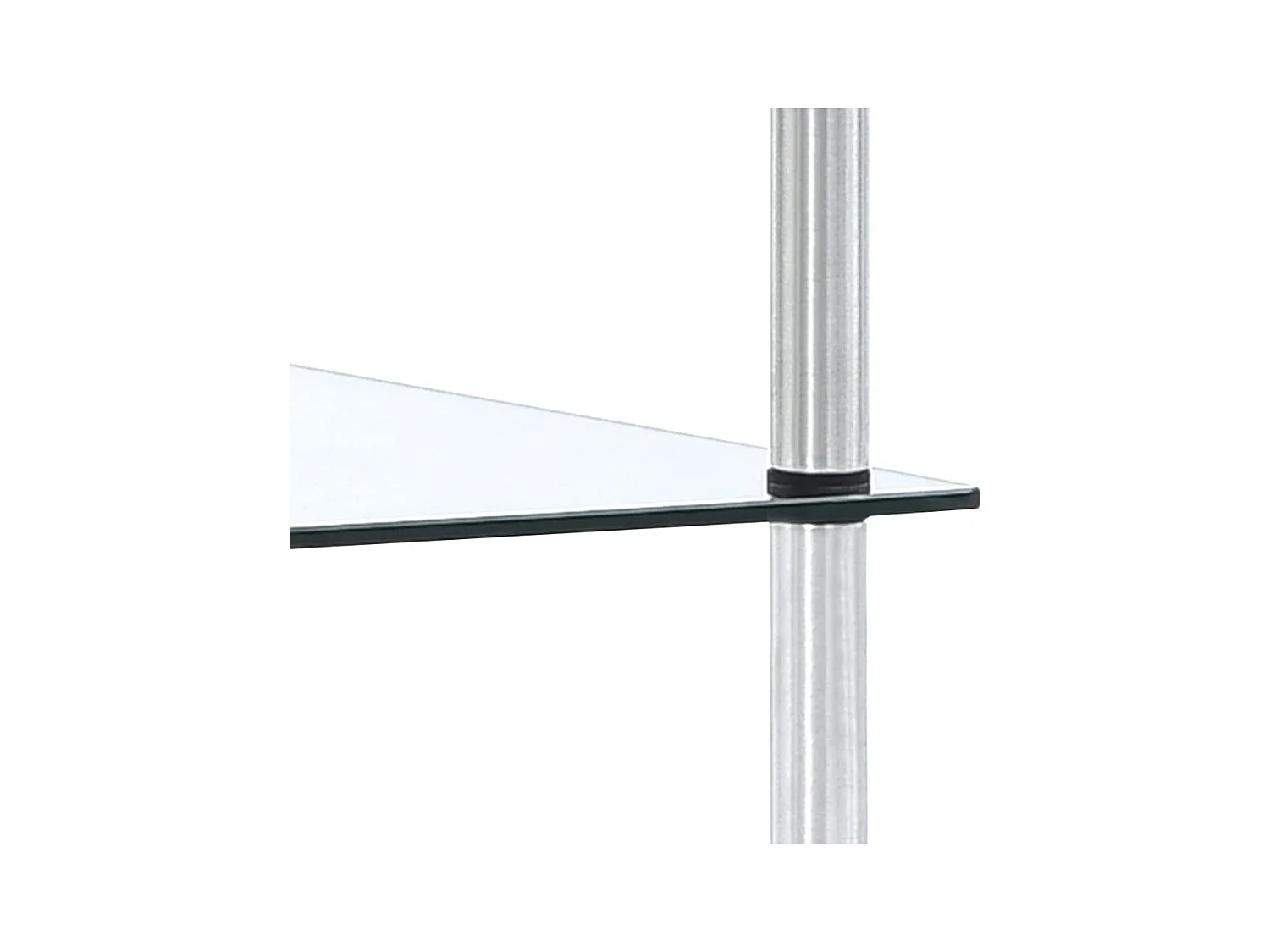 Étagère 4 niveaux Transparent 40x40x100 cm Verre trempé OFR42205 BonneVie Meuble