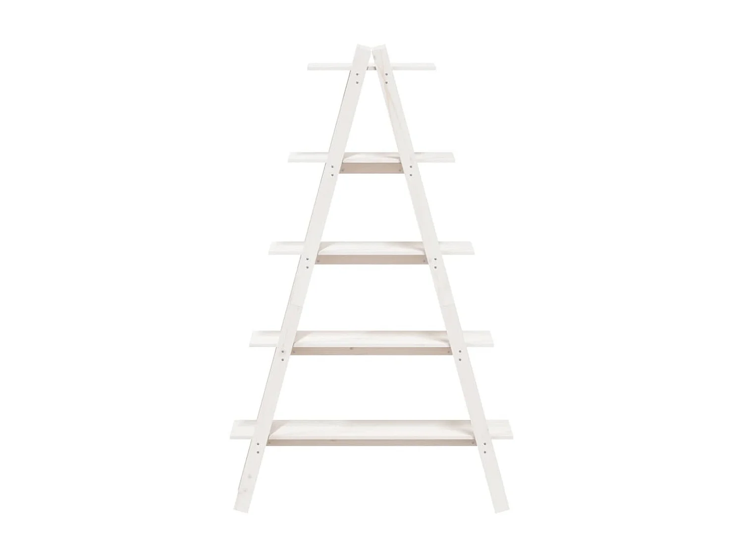 Opbergek 5-laags A-vorm 110x40x180,5 cm massief grenenhout NL727509