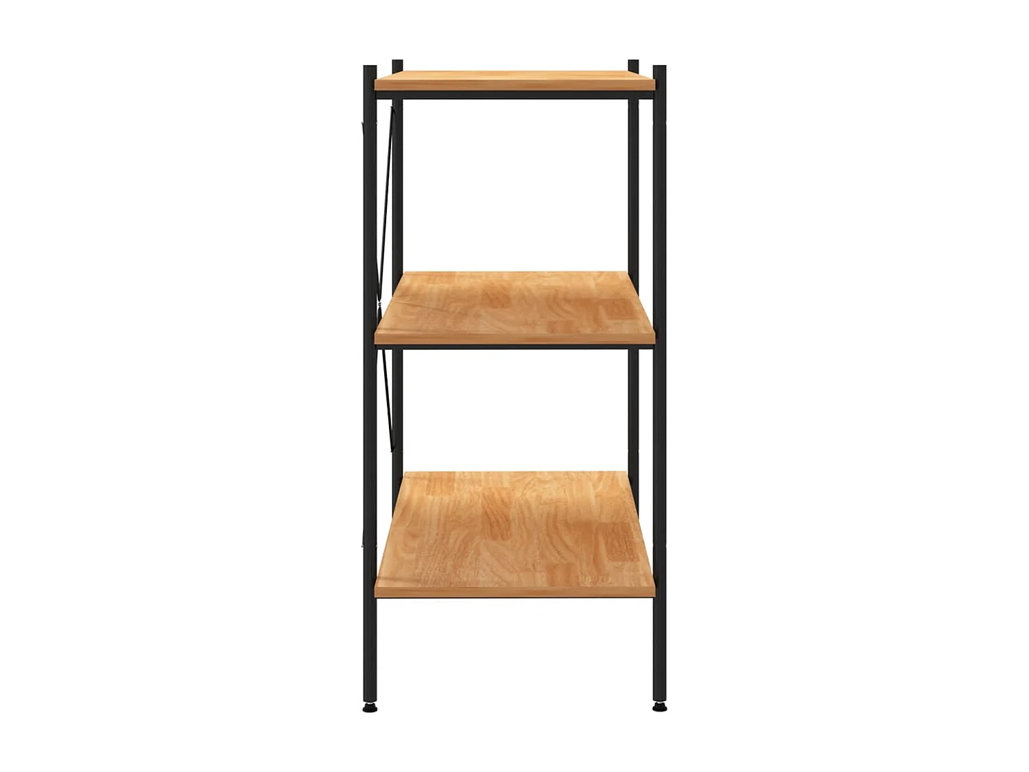 Étagère à 3 niveaux Noir et chêne 80x40x92 cm OFR39929 BonneVie Meuble