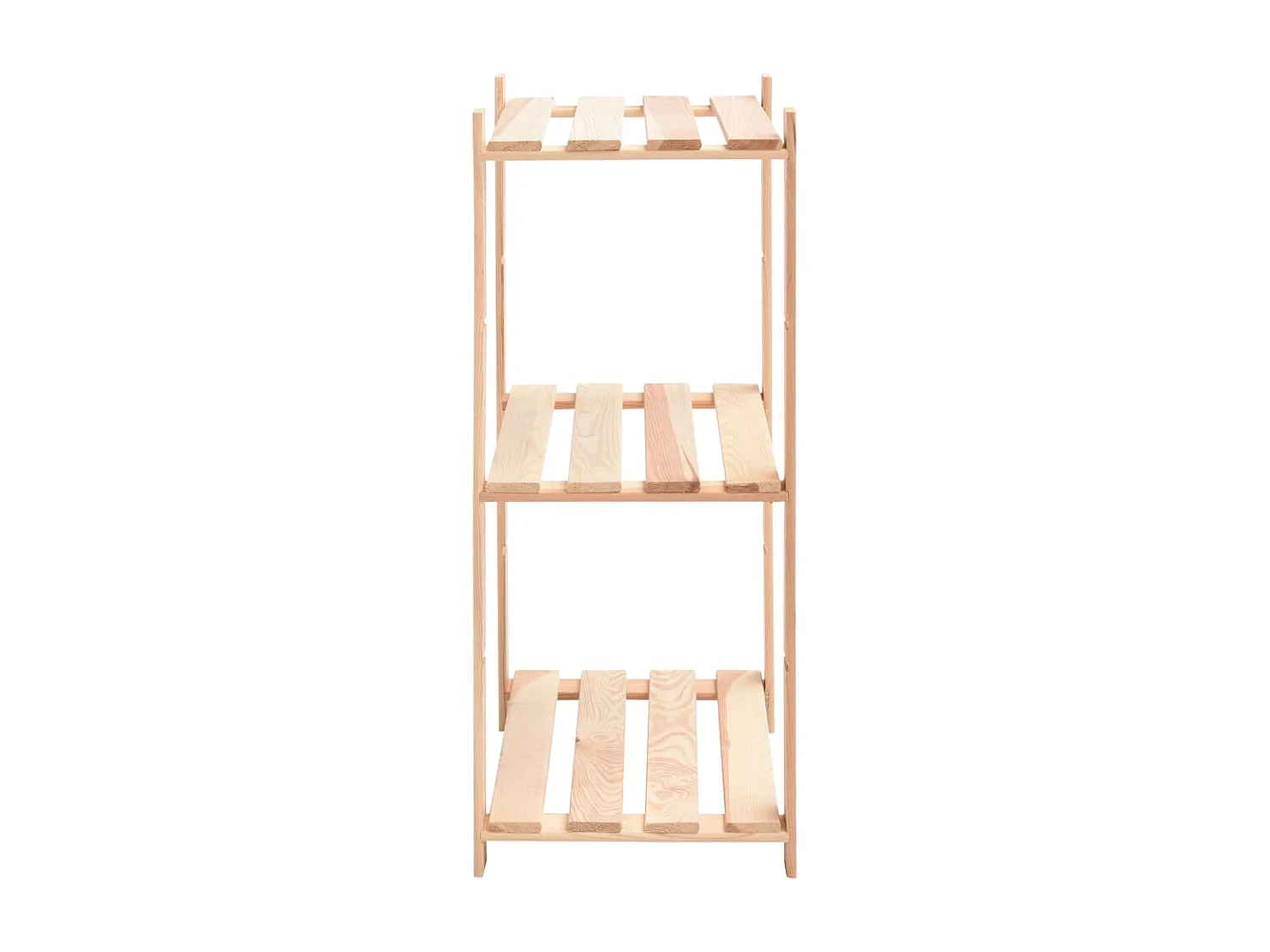 Étagères de rangement à 3 niveaux 2 pcs 60x38x90 cm Pin 150 kg OFR53065 BonneVie Meuble