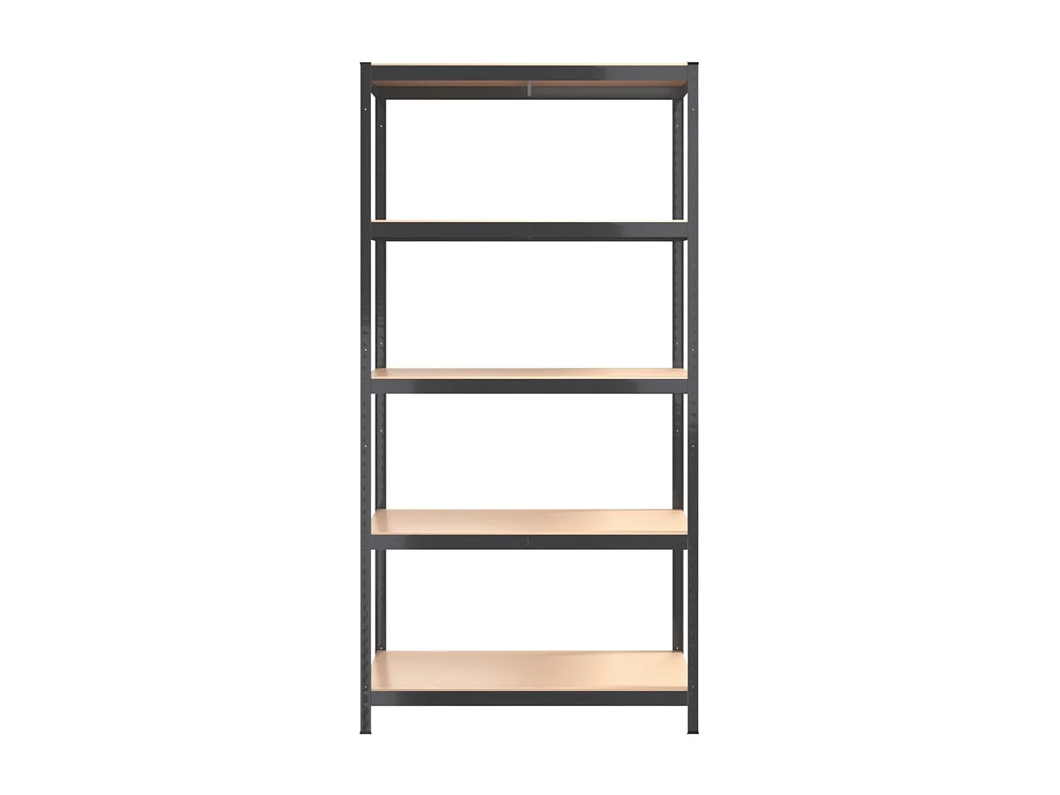 Estante 5 prateleiras 2 pcs madeira processada/aço antracite PT260966