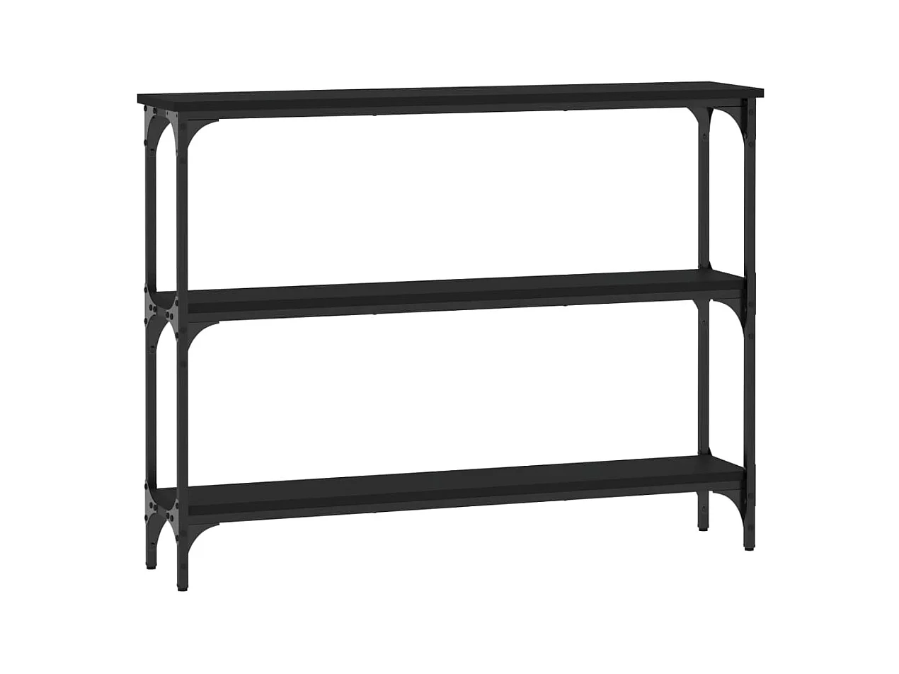 Konsolentisch,Flurtisch Schwarz 100x22,5x75 cm Holzwerkstoff -gkd695681