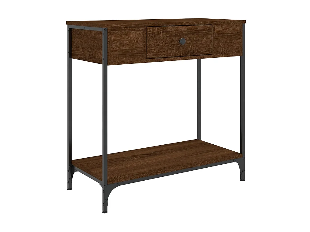 Konsolentisch,Flurtisch Braun Eichen-Optik 75x34,5x75 cm Holzwerkstoff -gkd274438