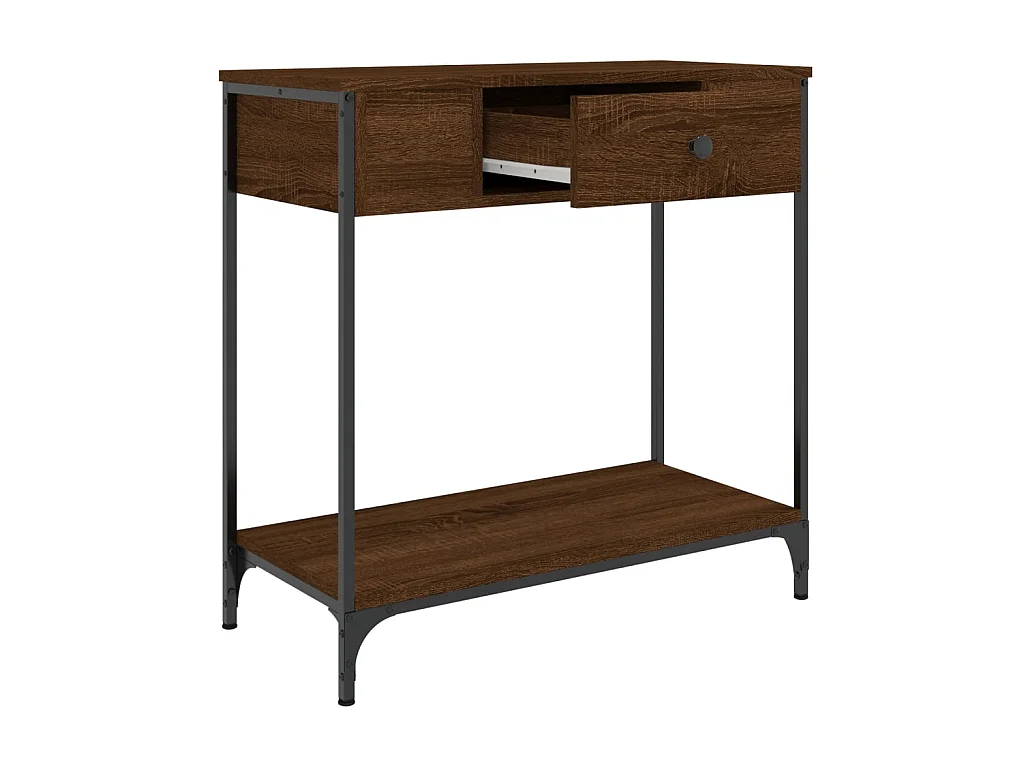 Konsolentisch,Flurtisch Braun Eichen-Optik 75x34,5x75 cm Holzwerkstoff -gkd274438