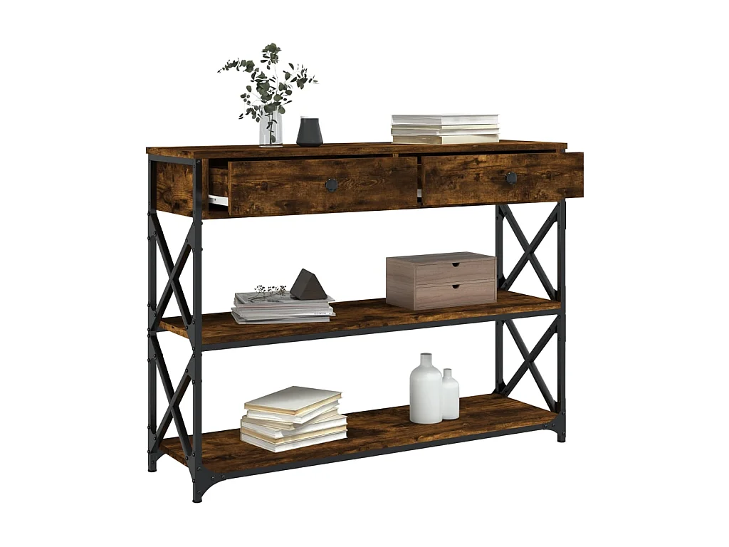 Konsolentisch,Flurtisch Räuchereiche 100x28x75 cm Holzwerkstoff -gkd680754