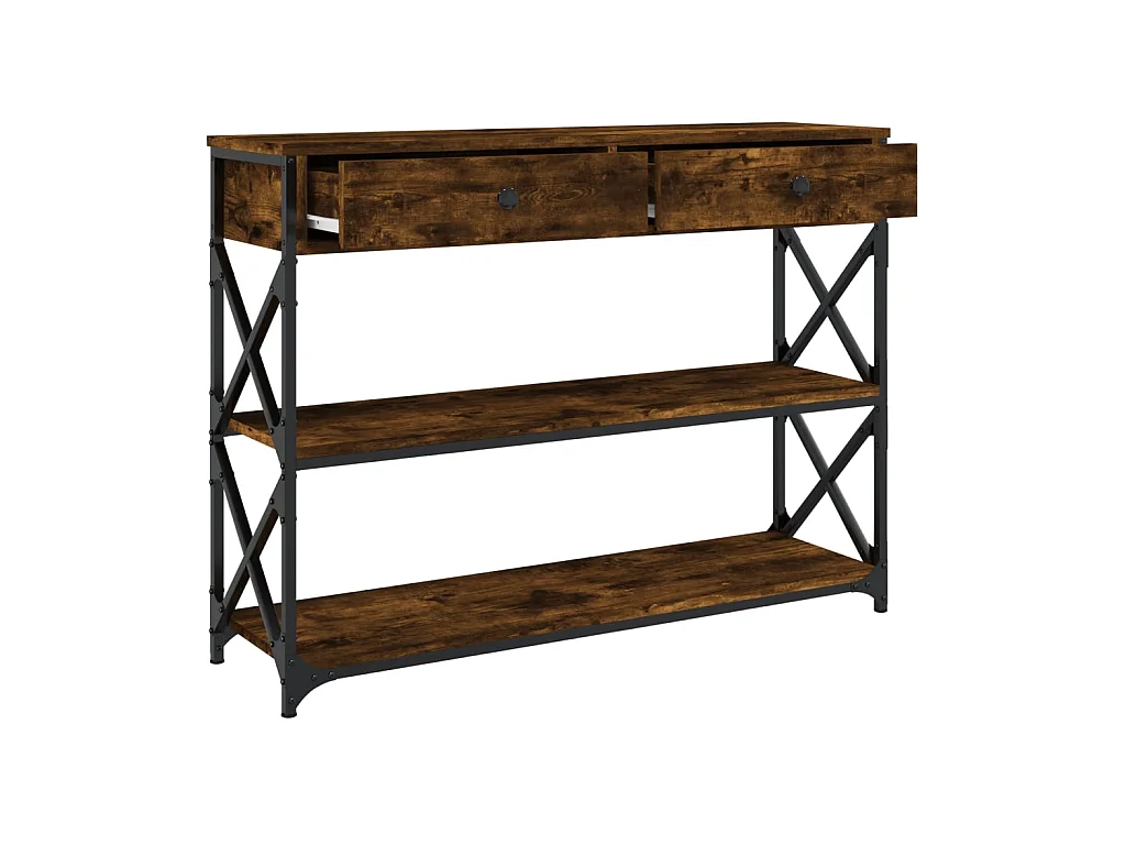 Konsolentisch,Flurtisch Räuchereiche 100x28x75 cm Holzwerkstoff -gkd680754