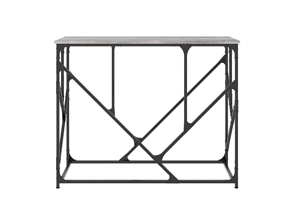 Mesa consola madera de ingeniería gris Sonoma 100x40x80 cm ES976282