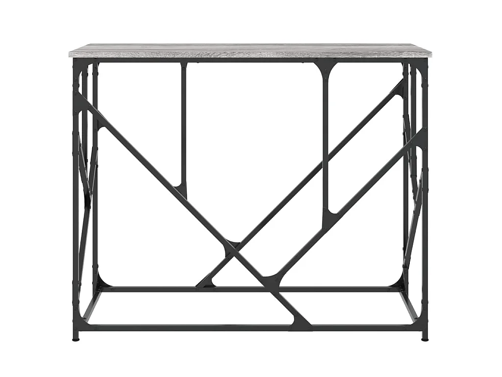 Console sonoma gris 100x40x80 cm bois d'ingénierie OFR13909 BonneVie Meuble