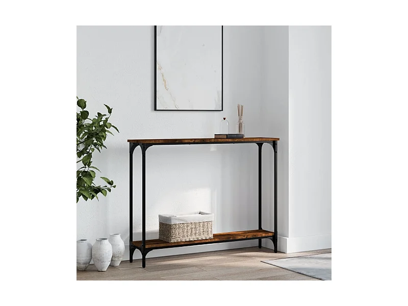 Konsolentisch,Flurtisch Räuchereiche 100x22,5x75 cm Holzwerkstoff -gkd979760