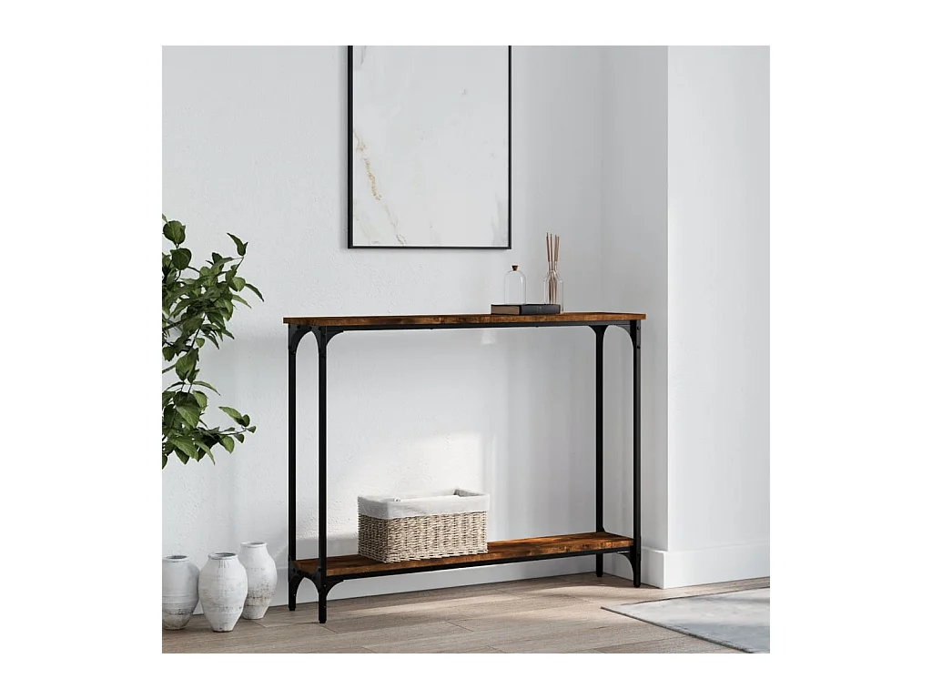 Konsolentisch,Flurtisch Räuchereiche 100x22,5x75 cm Holzwerkstoff -gkd979760