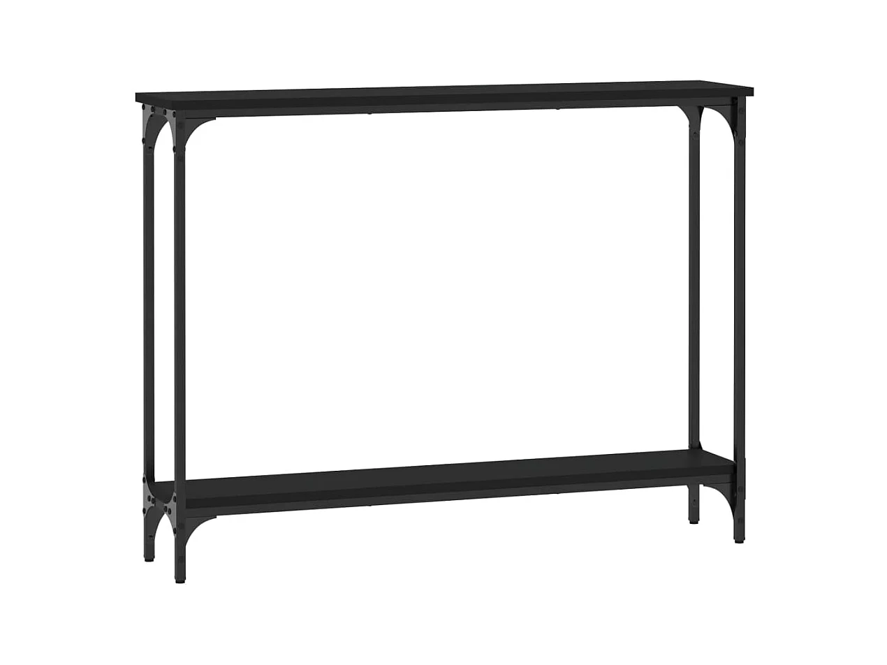 Konsolentisch,Flurtisch Schwarz 100x22,5x75 cm Holzwerkstoff -gkd494284