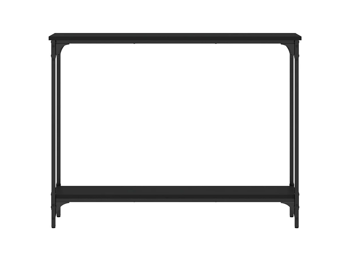 Konsolentisch,Flurtisch Schwarz 100x22,5x75 cm Holzwerkstoff -gkd494284