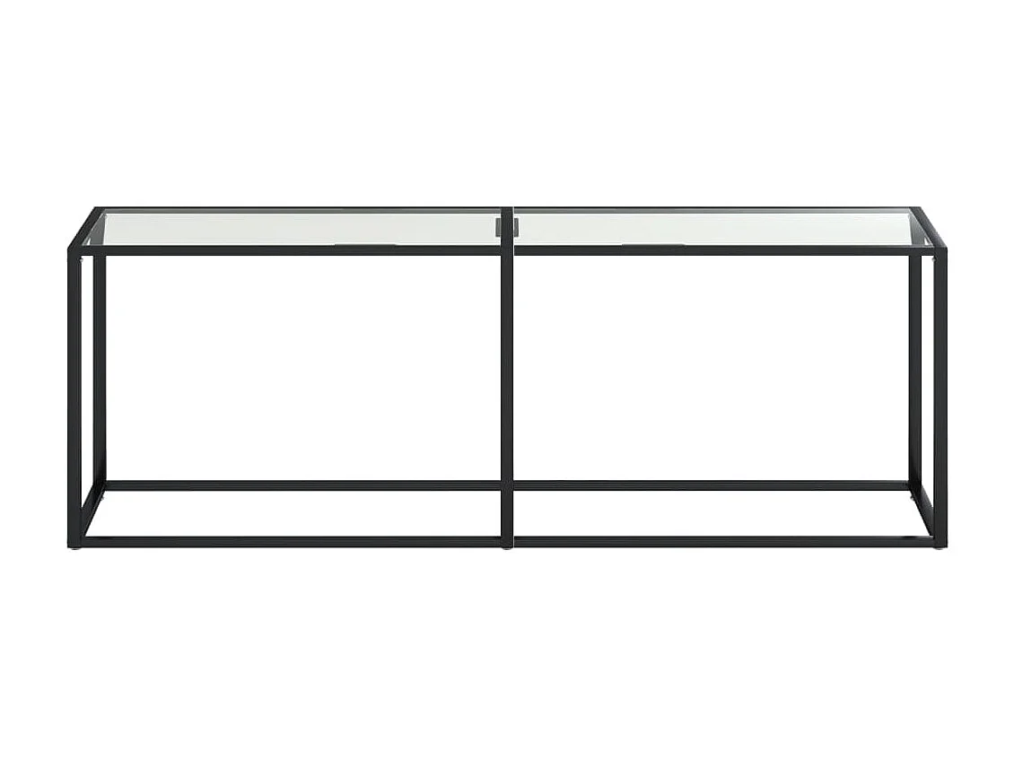 Mesa consola vidrio templado transparente 220x35x75,5 cm ES250689
