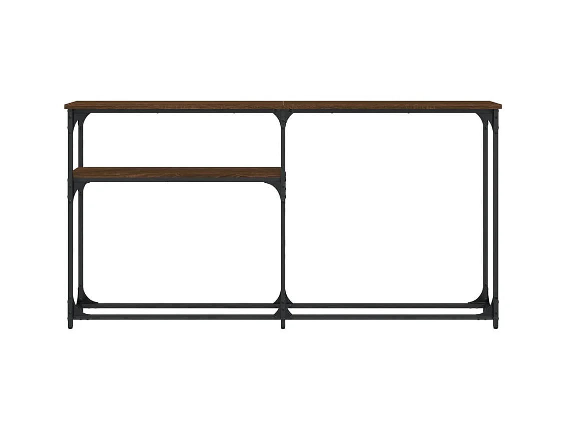 Wandtafel 145x22,5x75 cm bewerkt hout bruin eikenkleur NL313421