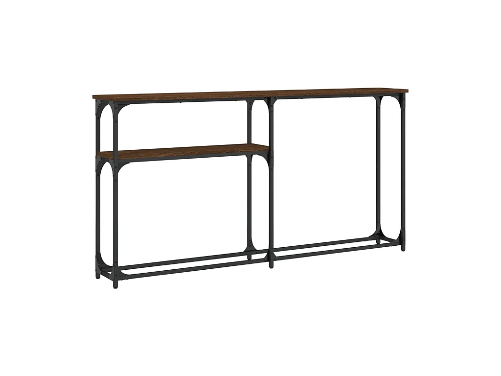 Konsolentisch,Flurtisch Braun Eichen-Optik 145x22,5x75 cm Holzwerkstoff -gkd655510