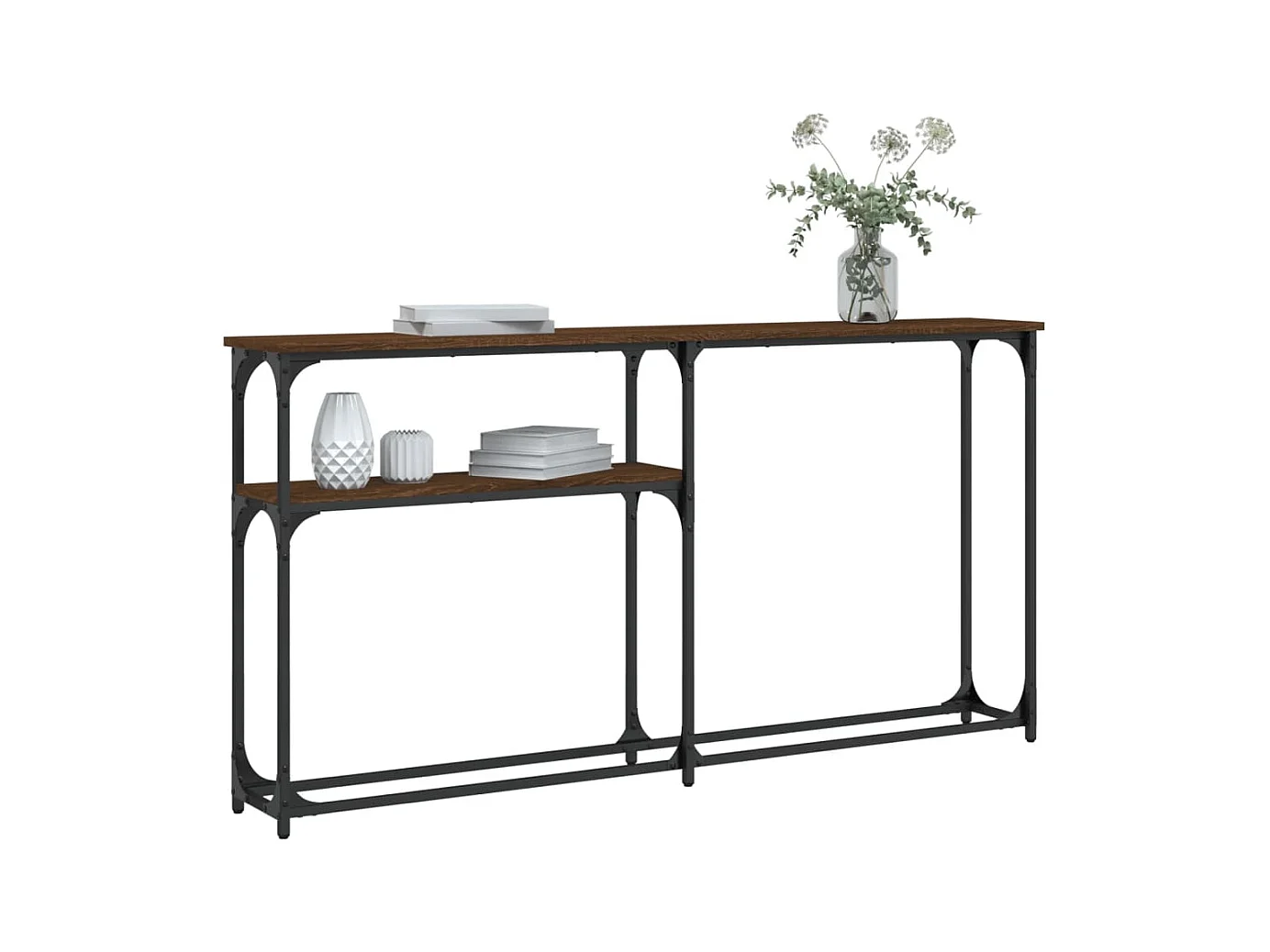 Konsolentisch,Flurtisch Braun Eichen-Optik 145x22,5x75 cm Holzwerkstoff -gkd655510