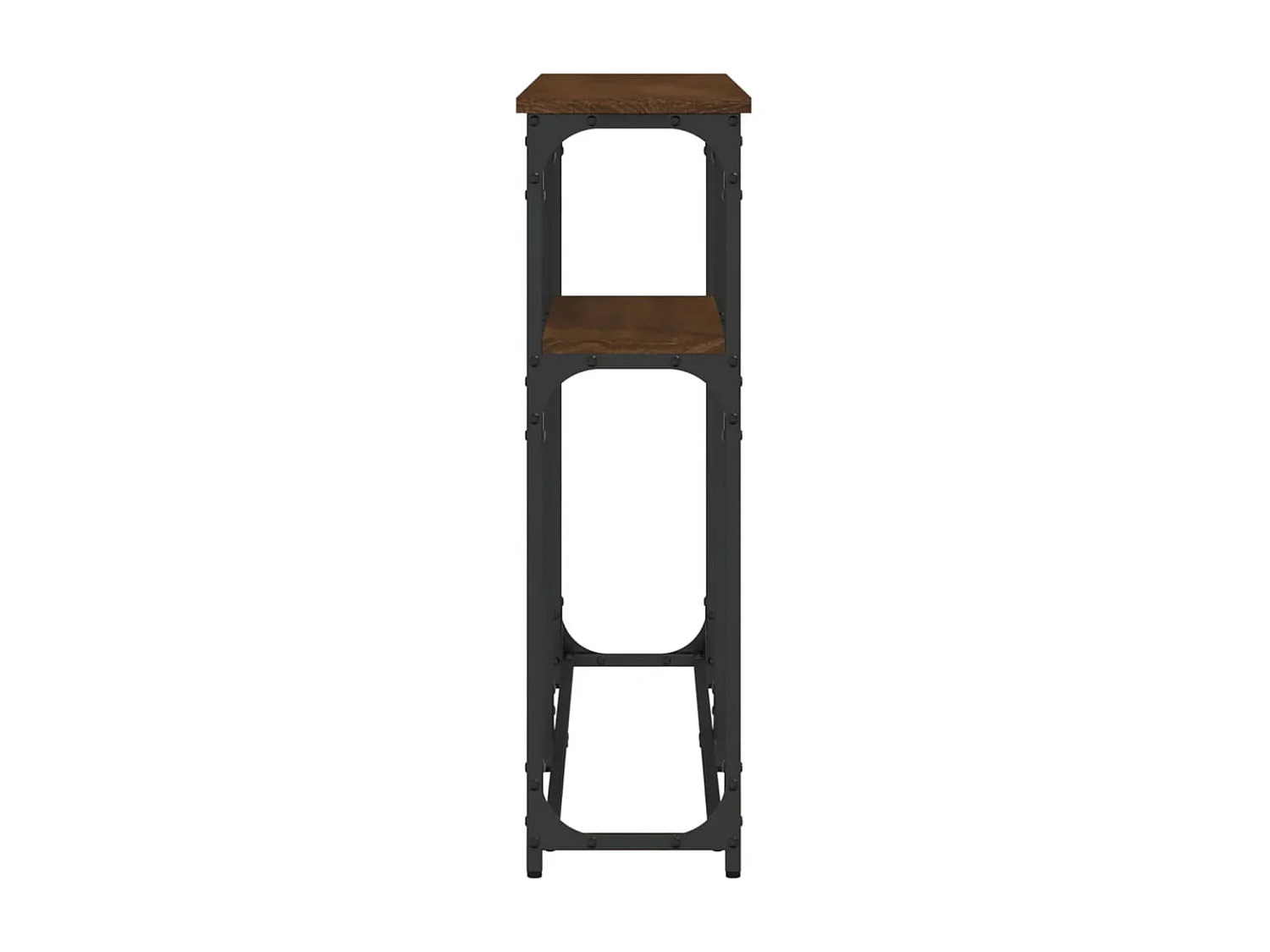 Console chêne marron 145x22,5x75 cm bois d'ingénierie OFR67196 BonneVie Meuble