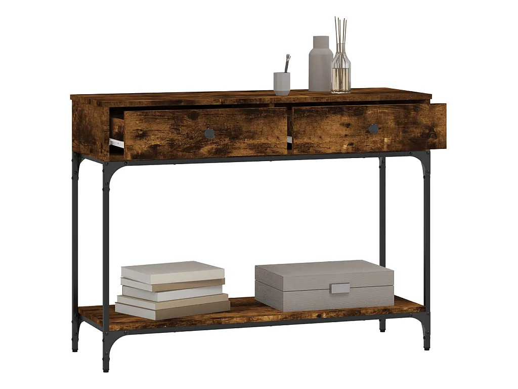 Konsolentisch,Flurtisch Räuchereiche 100x34,5x75 cm Holzwerkstoff -gkd648942