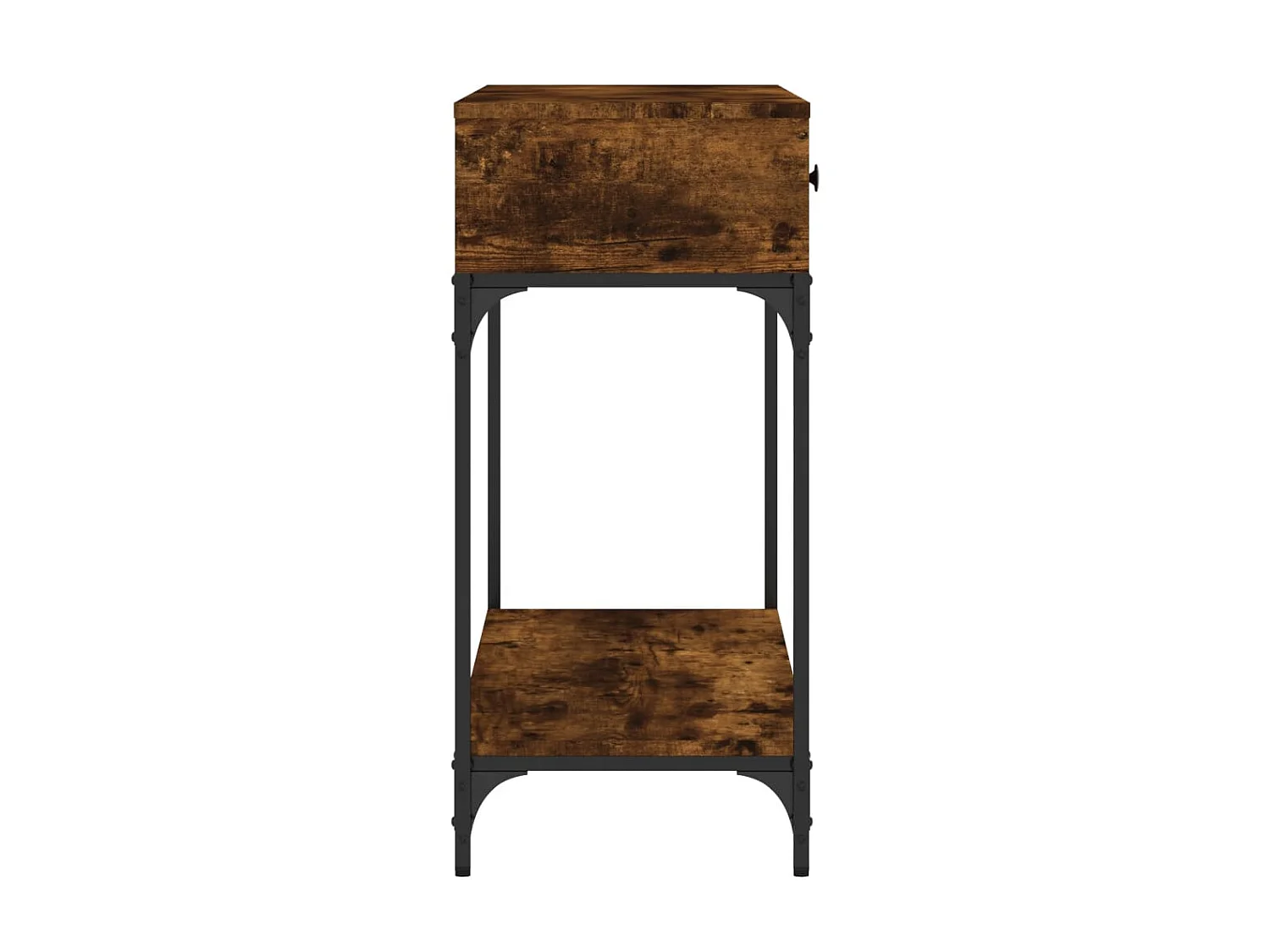 Console chêne fumé 100x34,5x75 cm bois d'ingénierie OFR54526 BonneVie Meuble