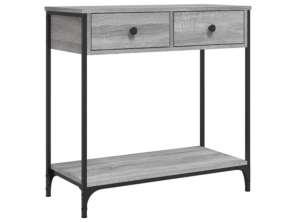 Wandtafel 75x34,5x75 cm bewerkt hout grijs sonoma eikenkleurig NL832692