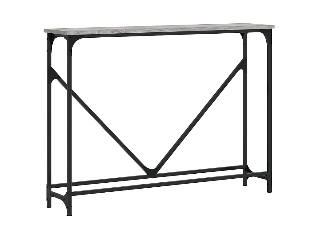 Console sonoma gris 102x22,5x75 cm bois d'ingénierie OFR64357 BonneVie Meuble