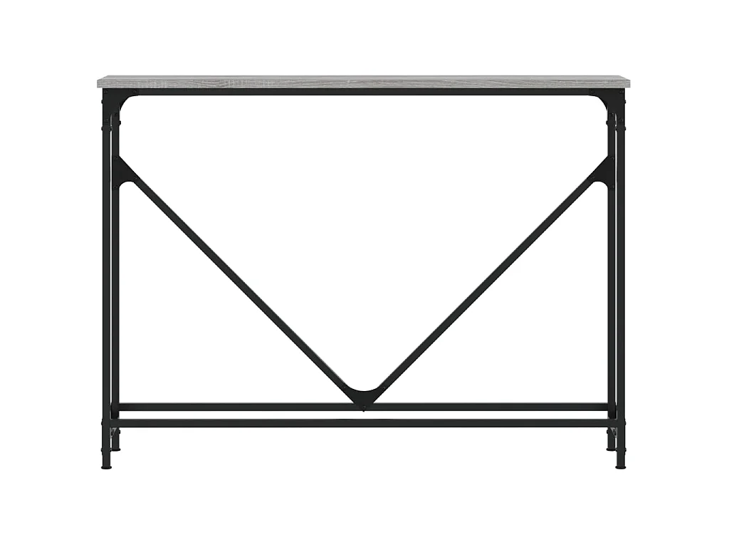 Console sonoma gris 102x22,5x75 cm bois d'ingénierie OFR64357 BonneVie Meuble