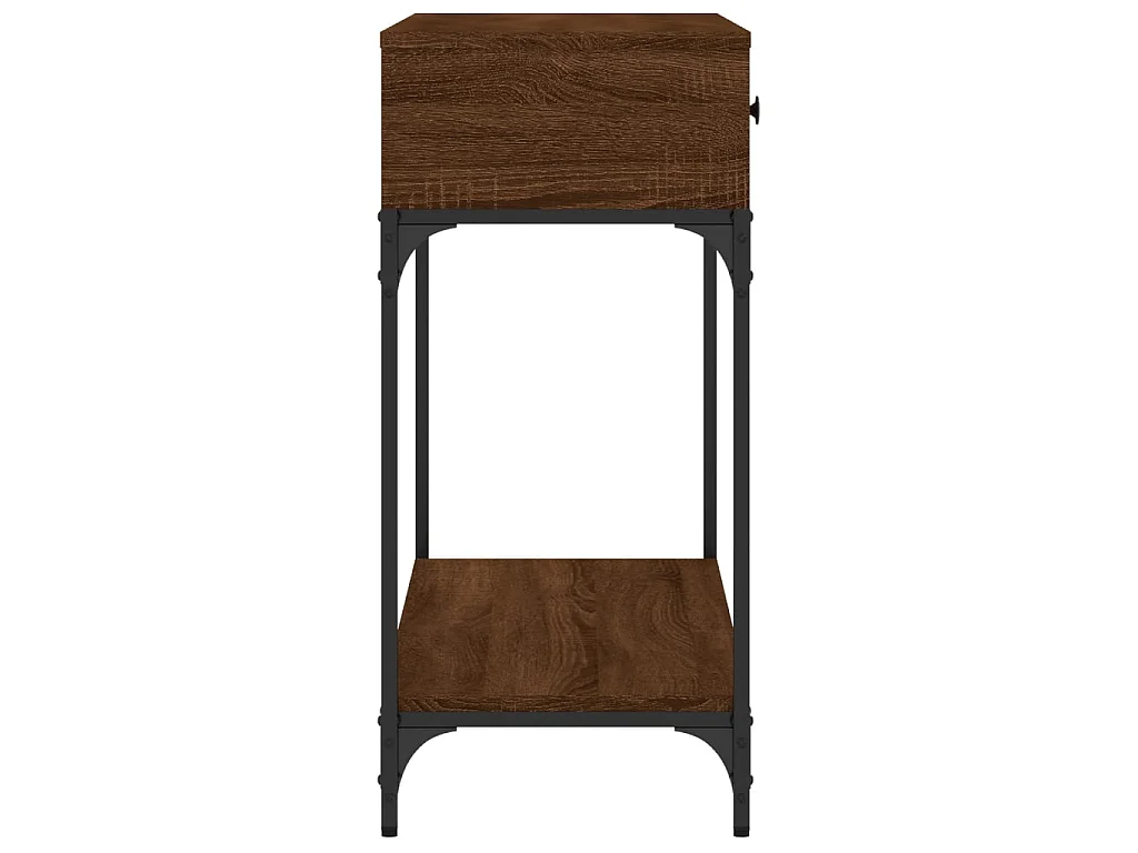 Konsolentisch,Flurtisch Braun Eichen-Optik 100x34,5x75 cm Holzwerkstoff -gkd942912
