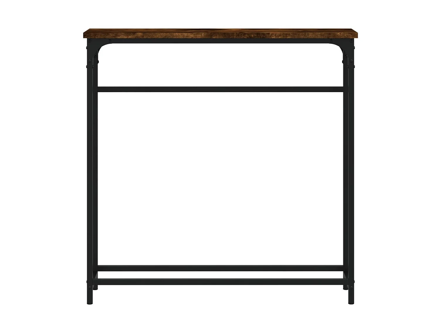 Mesa consola 75x19,5x75 cm derivados de madeira carvalho fumado PT344896