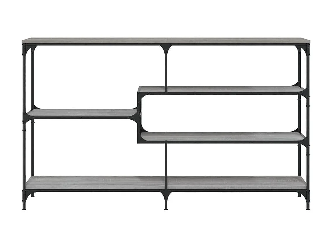 Console sonoma gris 160x32x95 cm bois d'ingénierie OFR51460 BonneVie Meuble