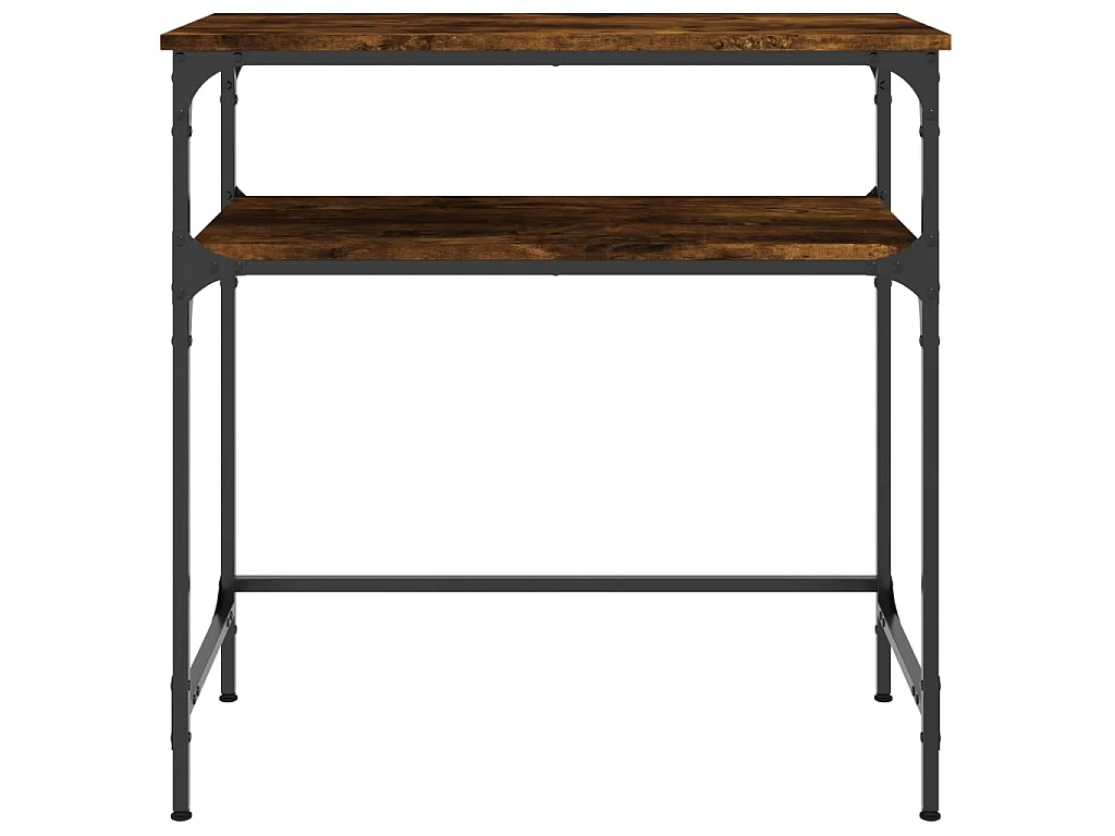 Mesa consola 75x35,5x75 cm derivados de madeira carvalho fumado PT812998