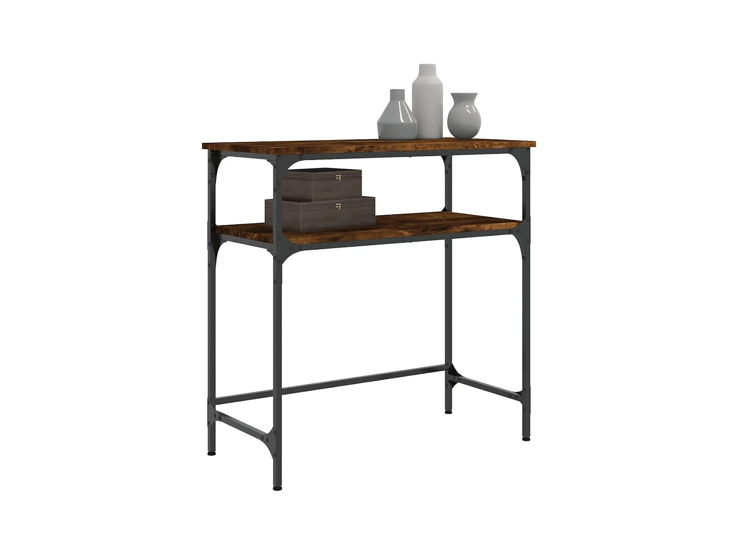 Konsolentisch,Flurtisch Räuchereiche 75x35,5x75 cm Holzwerkstoff -gkd109024