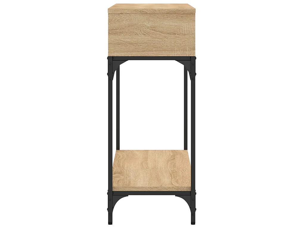 Mesa consola madera de ingeniería roble Sonoma 100x30,5x75 cm ES602197