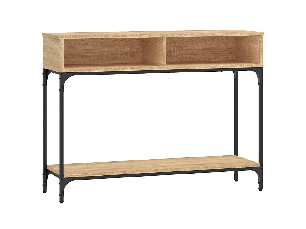 Console chêne sonoma 100x30,5x75 cm bois d'ingénierie OFR42192 BonneVie Meuble