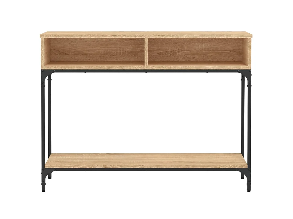 Console chêne sonoma 100x30,5x75 cm bois d'ingénierie OFR42192 BonneVie Meuble