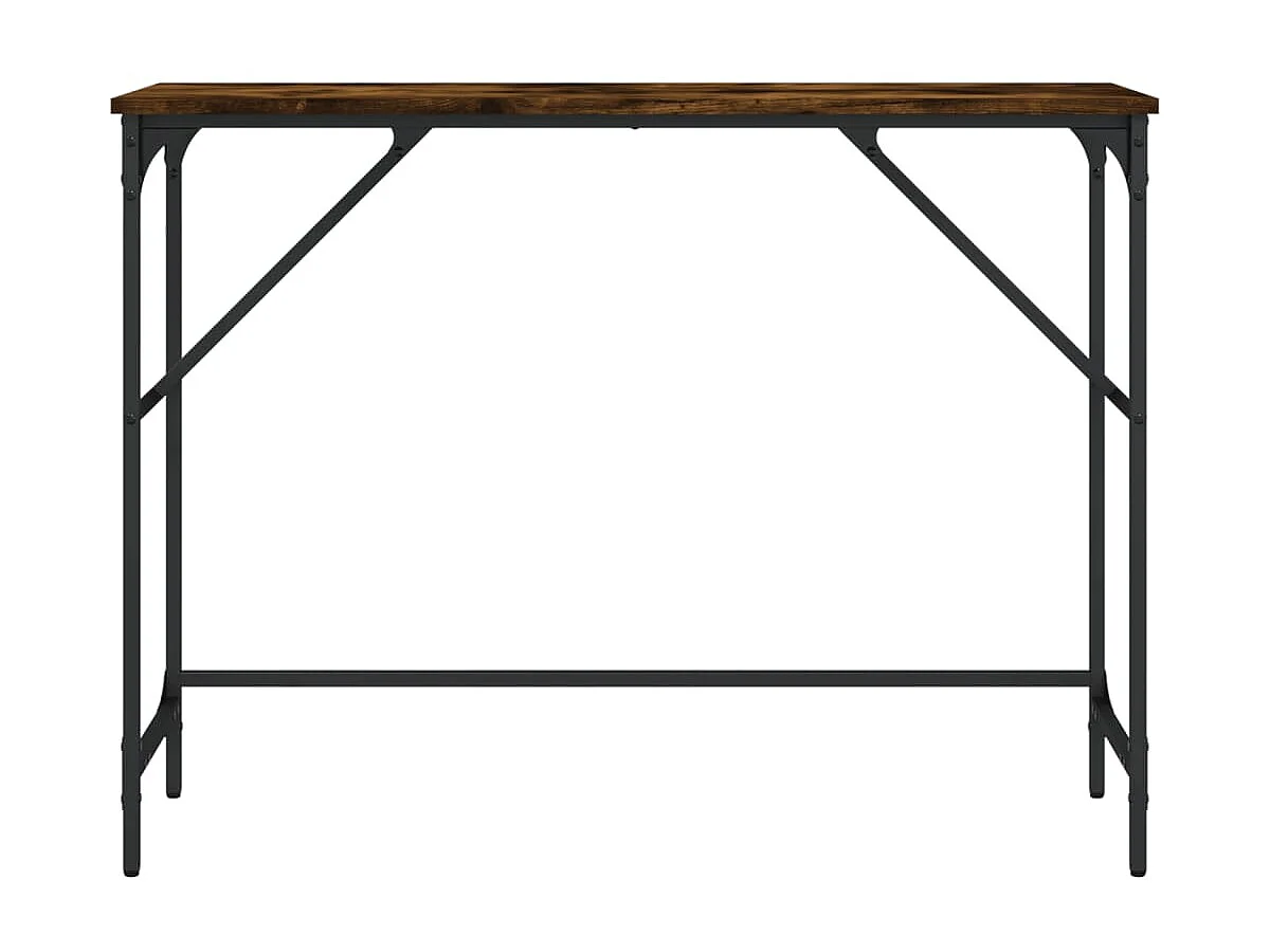 Console chêne fumé 100x32x75 cm bois d'ingénierie OFR20039 BonneVie Meuble