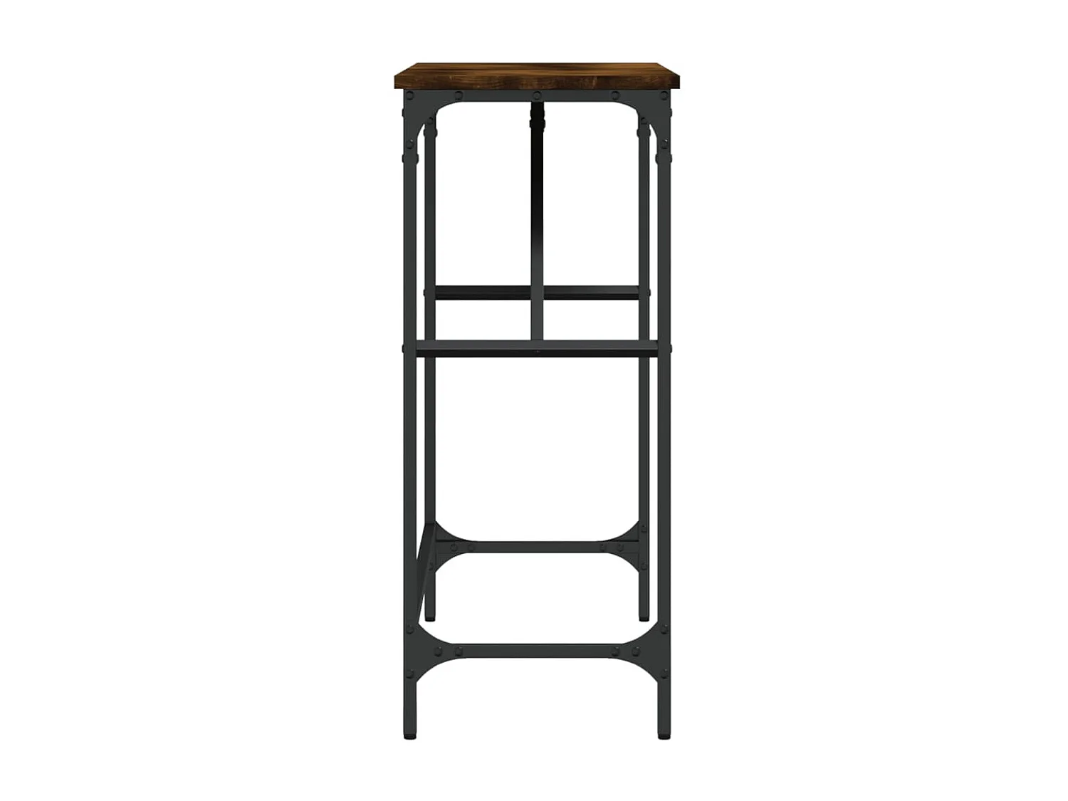 Console chêne fumé 100x32x75 cm bois d'ingénierie OFR20039 BonneVie Meuble