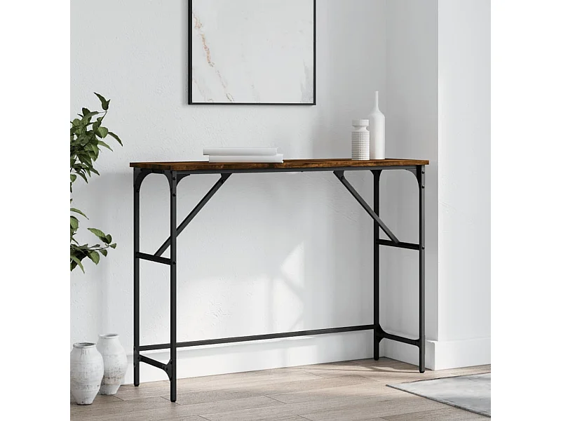 Konsolentisch,Flurtisch Räuchereiche 100x32x75 cm Holzwerkstoff -gkd417058