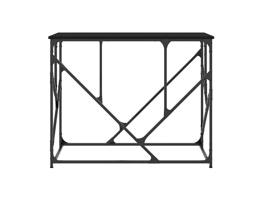 Konsolentisch,Flurtisch Schwarz 100x40x80 cm Holzwerkstoff -gkd186147