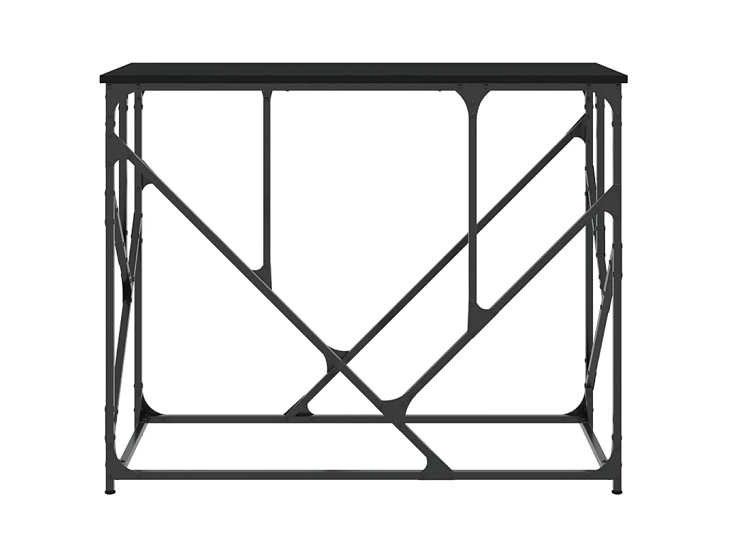 Console noir 100x40x80 cm bois d'ingénierie OFR22165 BonneVie Meuble