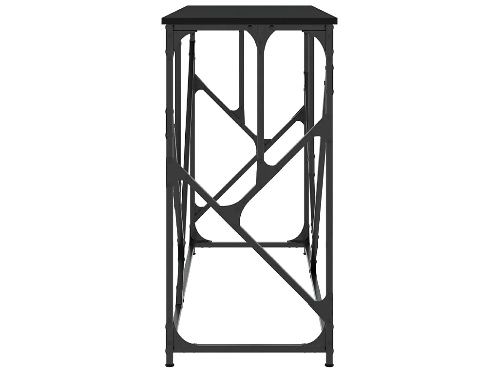 Console noir 100x40x80 cm bois d'ingénierie OFR22165 BonneVie Meuble
