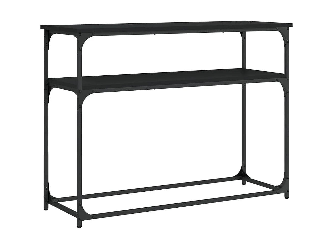 Konsolentisch,Flurtisch Schwarz 100x35,5x75 cm Holzwerkstoff -gkd906185