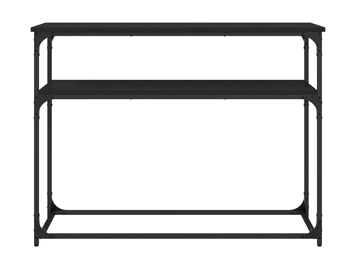 Wandtafel 100x35,5x75 cm bewerkt hout zwart NL417926